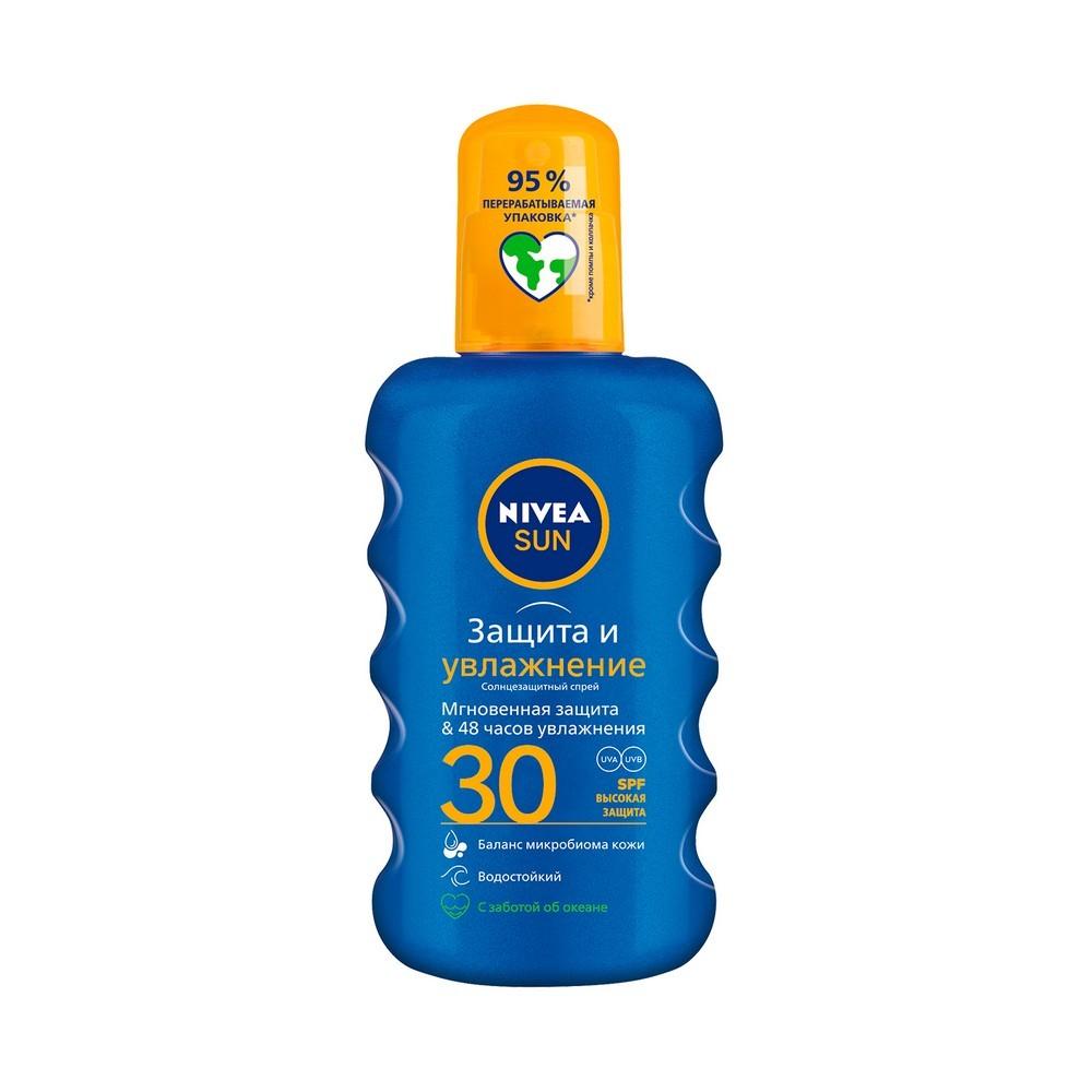Спрей для загара NIVEA Sun " Защита и увлажнение " SPF 30 200мл