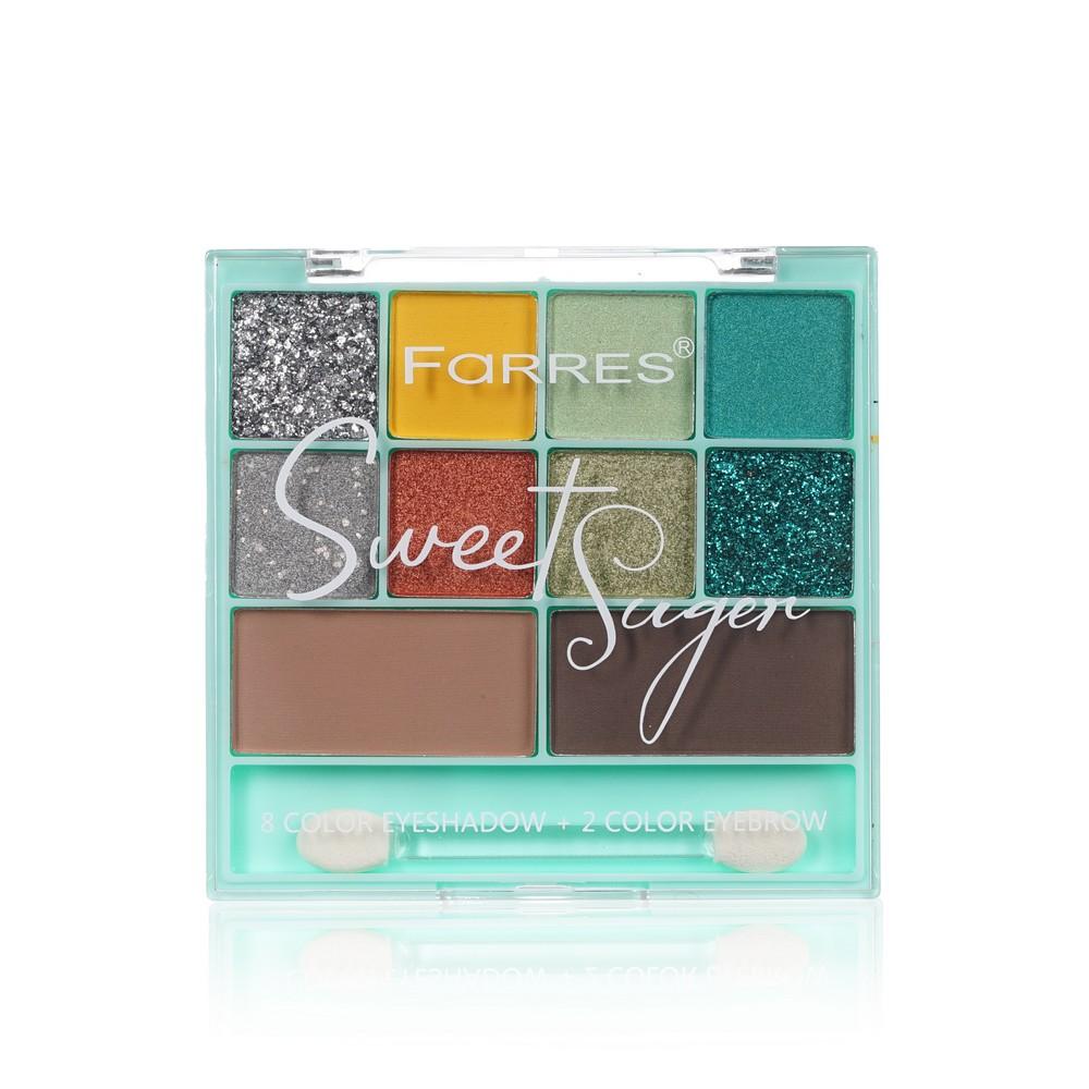 Палетка теней для век и бровей Farres Sweet Suger 02 14,3г