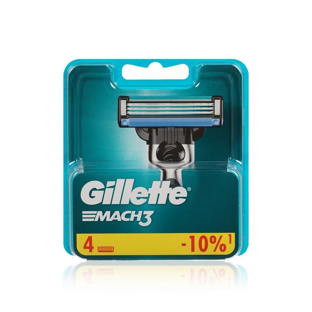 Кассеты для станка Gillette Mach 3 сменные 4шт