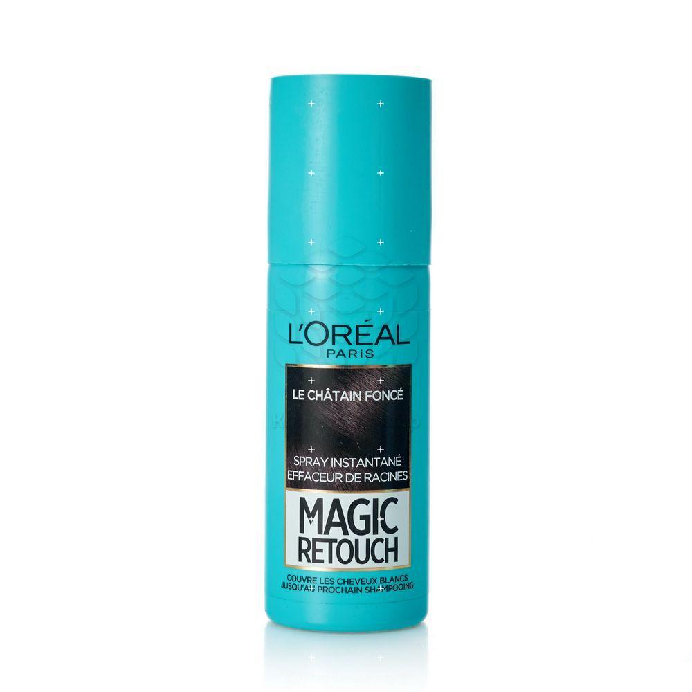 Краска - спрей L'Oreal Paris Magic Retouch для волос Темно-каштановый 75мл