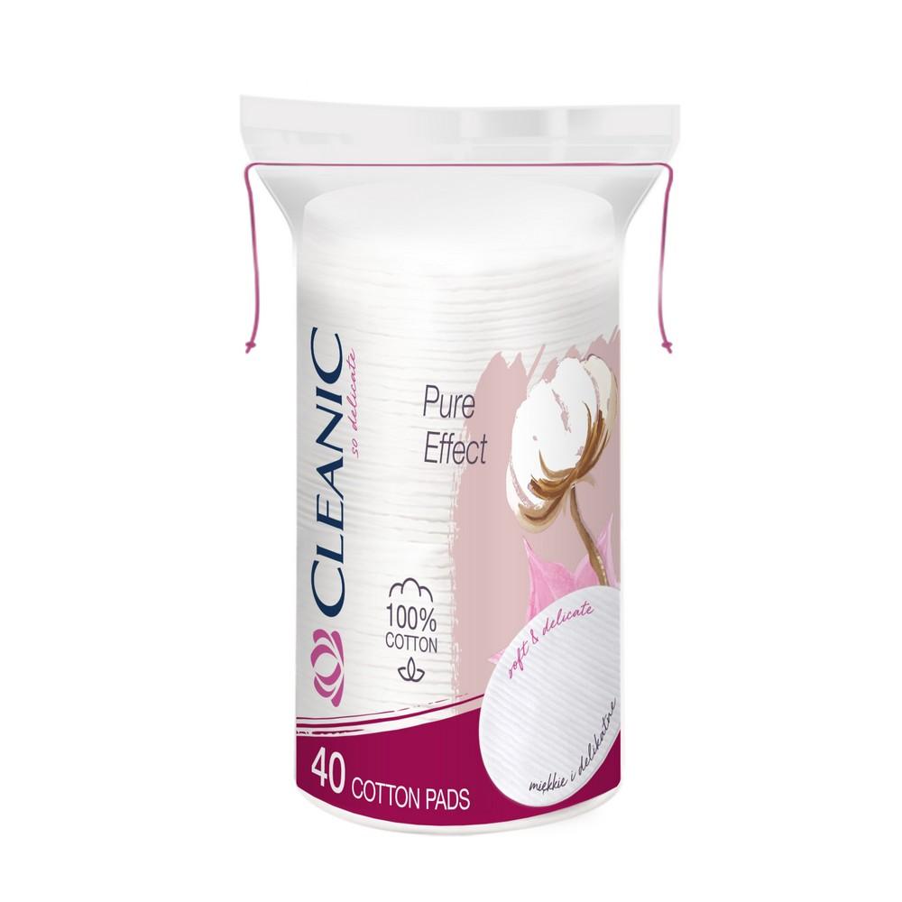 Ватные диски овальные Cleanic Pure Effect 40шт