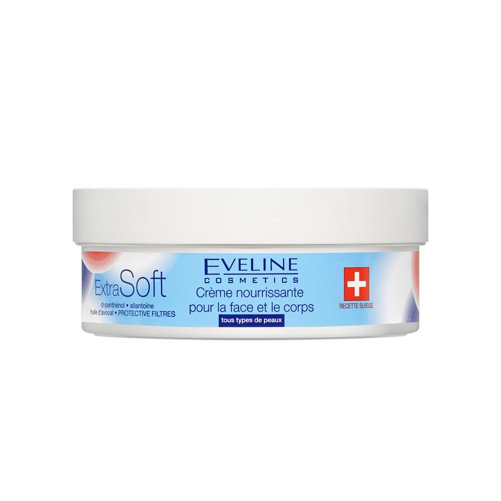 Питательный крем Eveline EXTRA SOFT для кожи лица и тела для любого типа кожи 200мл