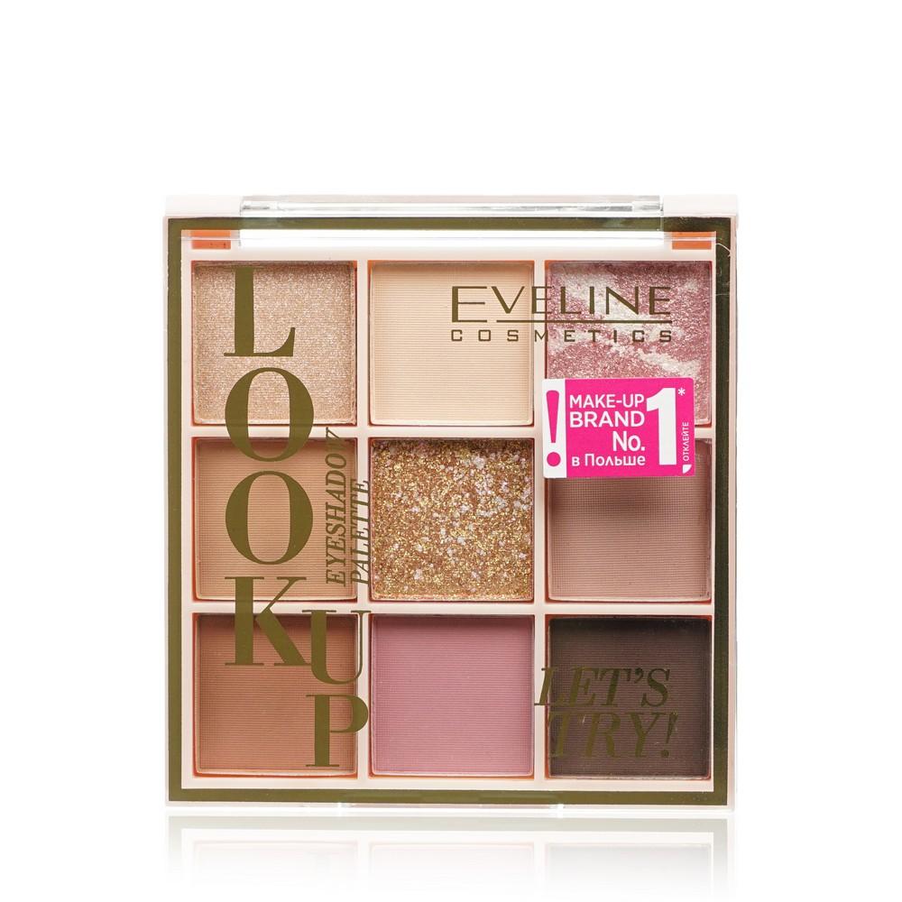 Eveline | Палетка теней для век Eveline Look Up Let's Try 9 цветов 10,8г