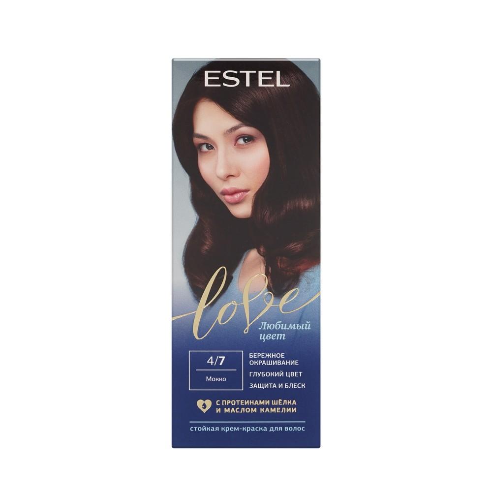 Стойкая крем - краска для волос Estel Love 4/7 Мокко