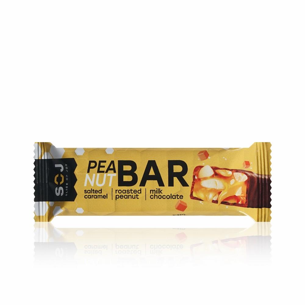 Батончик ореховый SOJ Peanut Bar " Арахис в соленой карамели с ирисо-сливочным вкусом " 40г