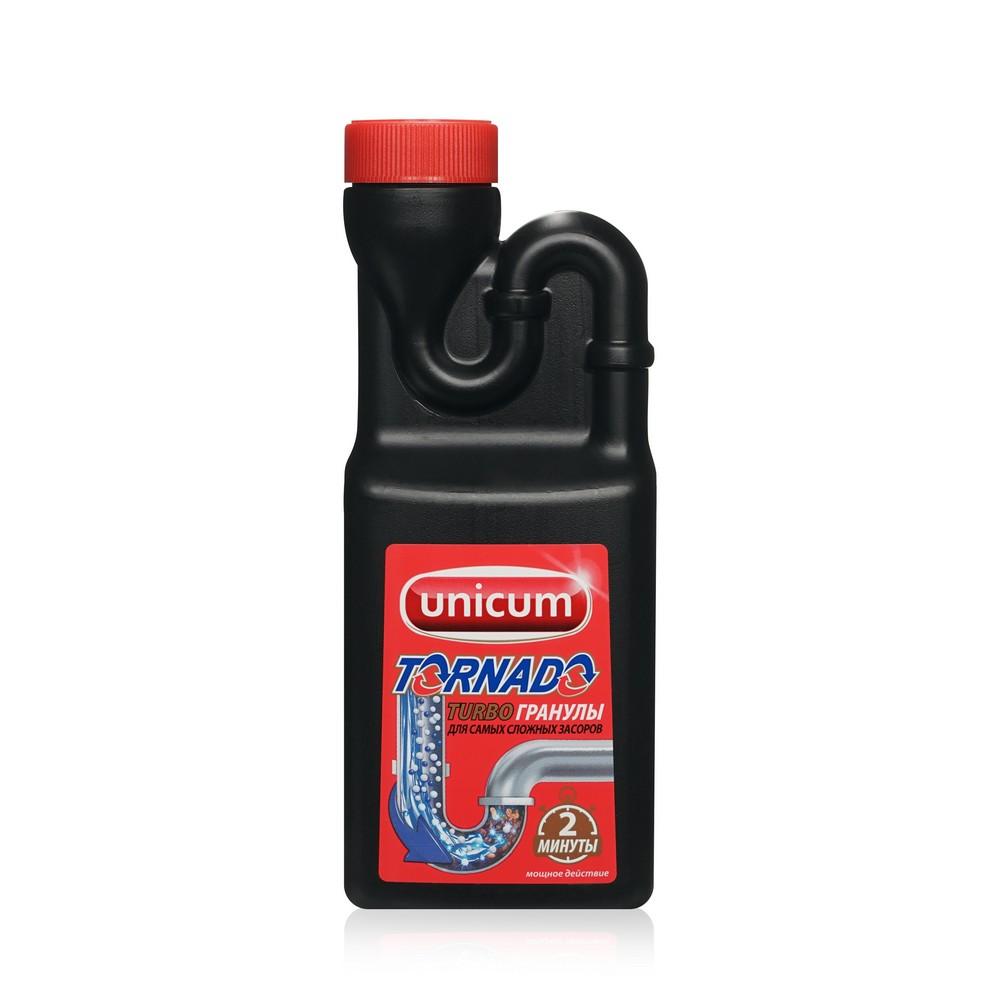 Unicum | Средство Unicum Tornado гранулированное , для устранения засоров 600г