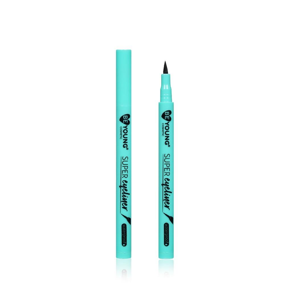 Подводка - фломастер для век BeYoung Super eyeliner Черная 0,5г