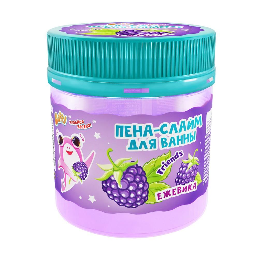 Детская пена - слайм для ванны Baffy Friends Ежевика 3+ 150мл