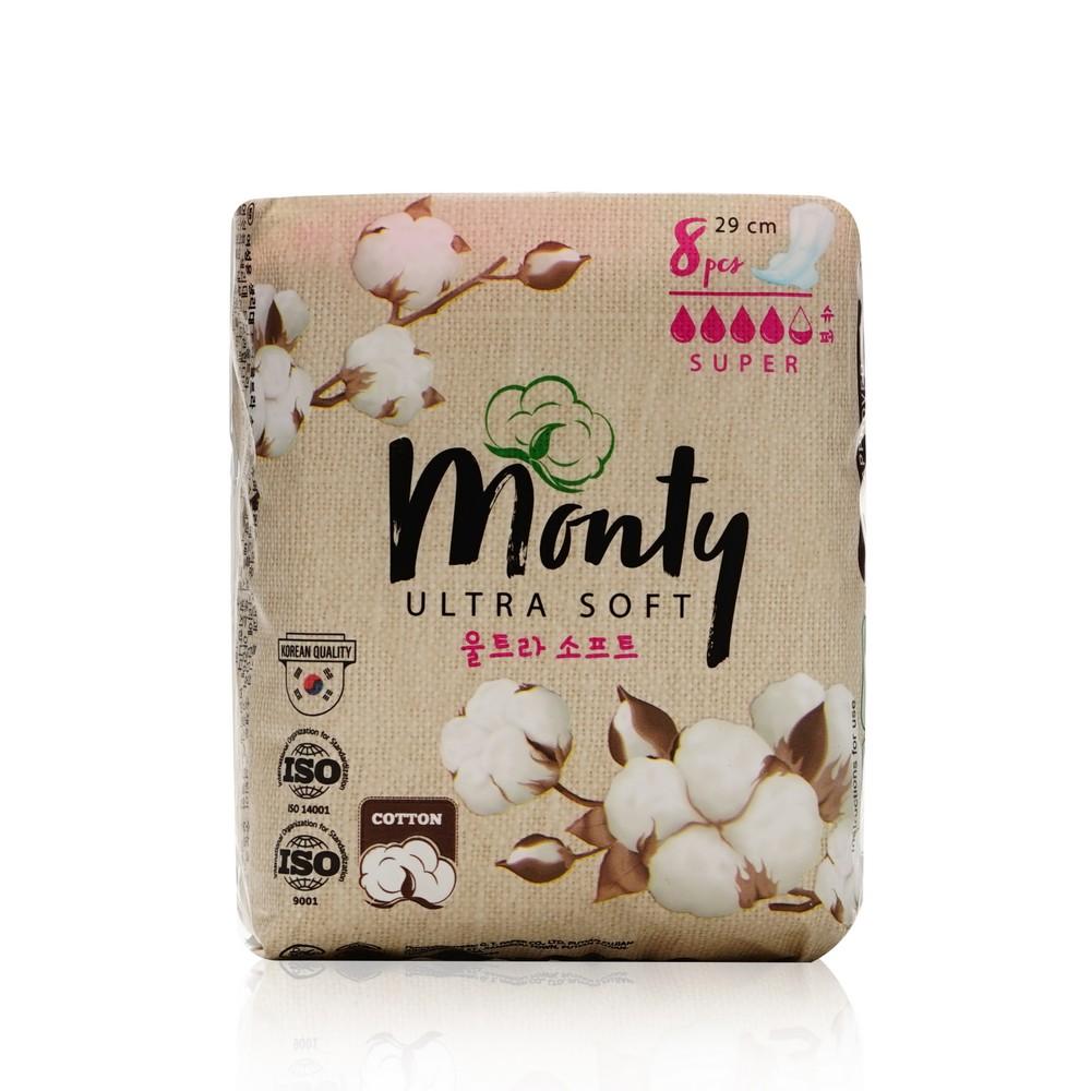 Monty | Женские прокладки Monty Ultra Soft Super Plus , 8шт