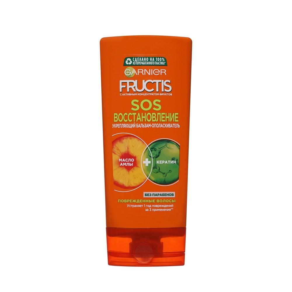 Бальзам - ополаскиватель Garnier Fructis SOS восстановление " укрепляющий " для секущихся и поврежденных волос 200мл
