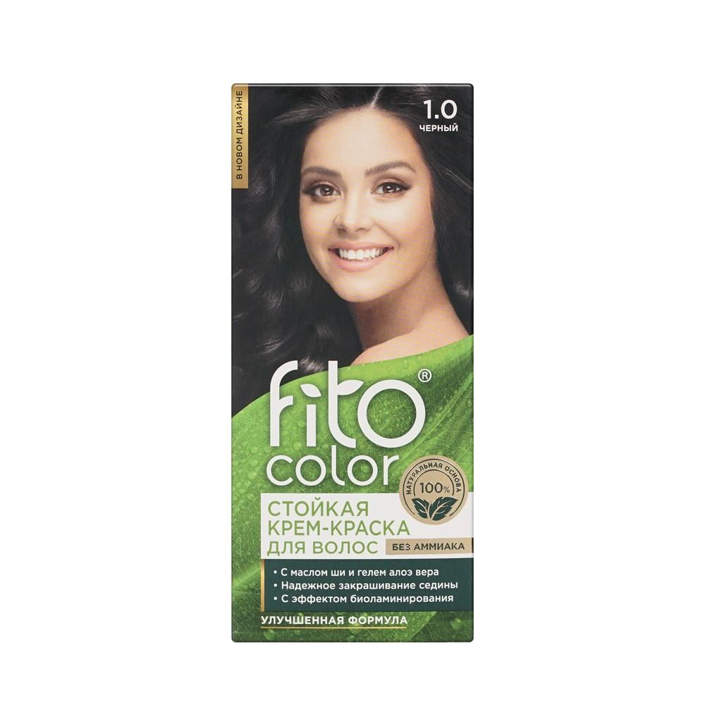 Крем - краска ФИТОкосметик FitoColor стойкая для волос 1.0 Черный 125мл