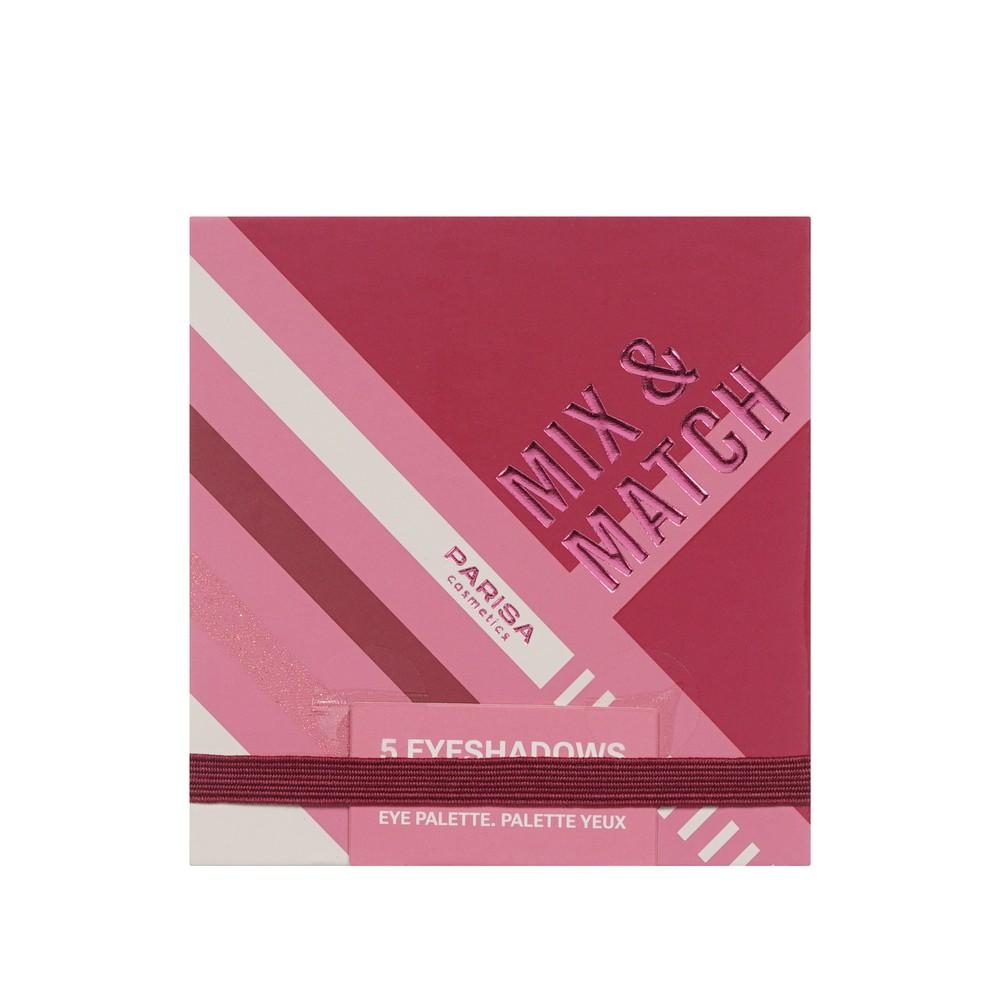 Палетка теней для век Parisa Cosmetics Mix & Match 5 оттенков Pink 7,2г