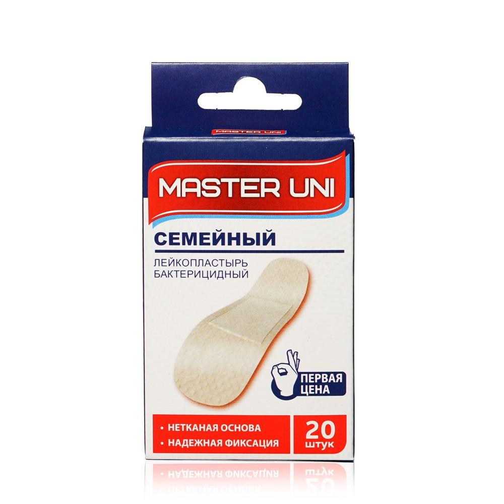 Master Uni | Пластырь бактерицидный Master Uni " Семейный " на нетканной основе 20шт
