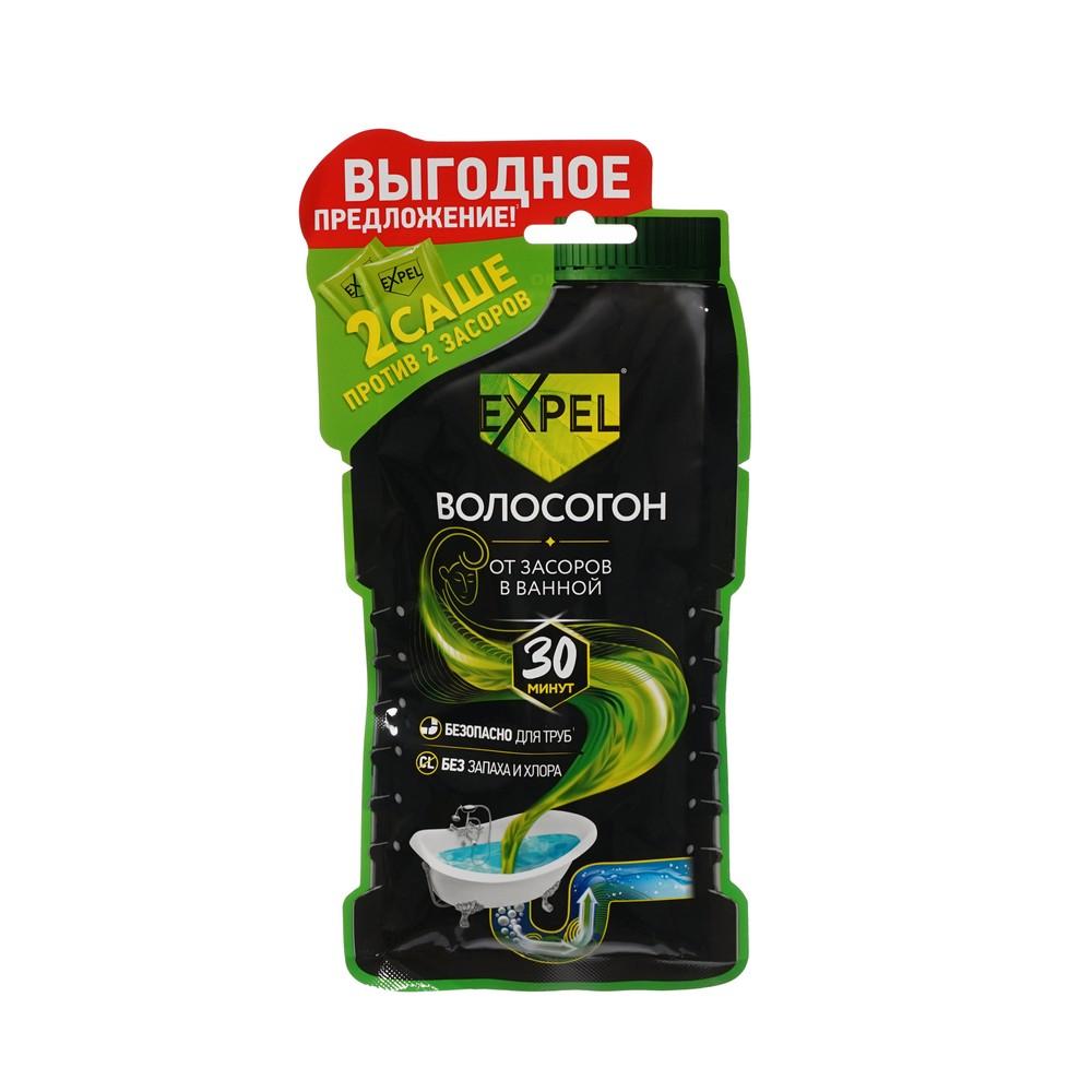 Средство Expel для устранения засоров от волос без хлора , саше 2шт , 50г + 50г