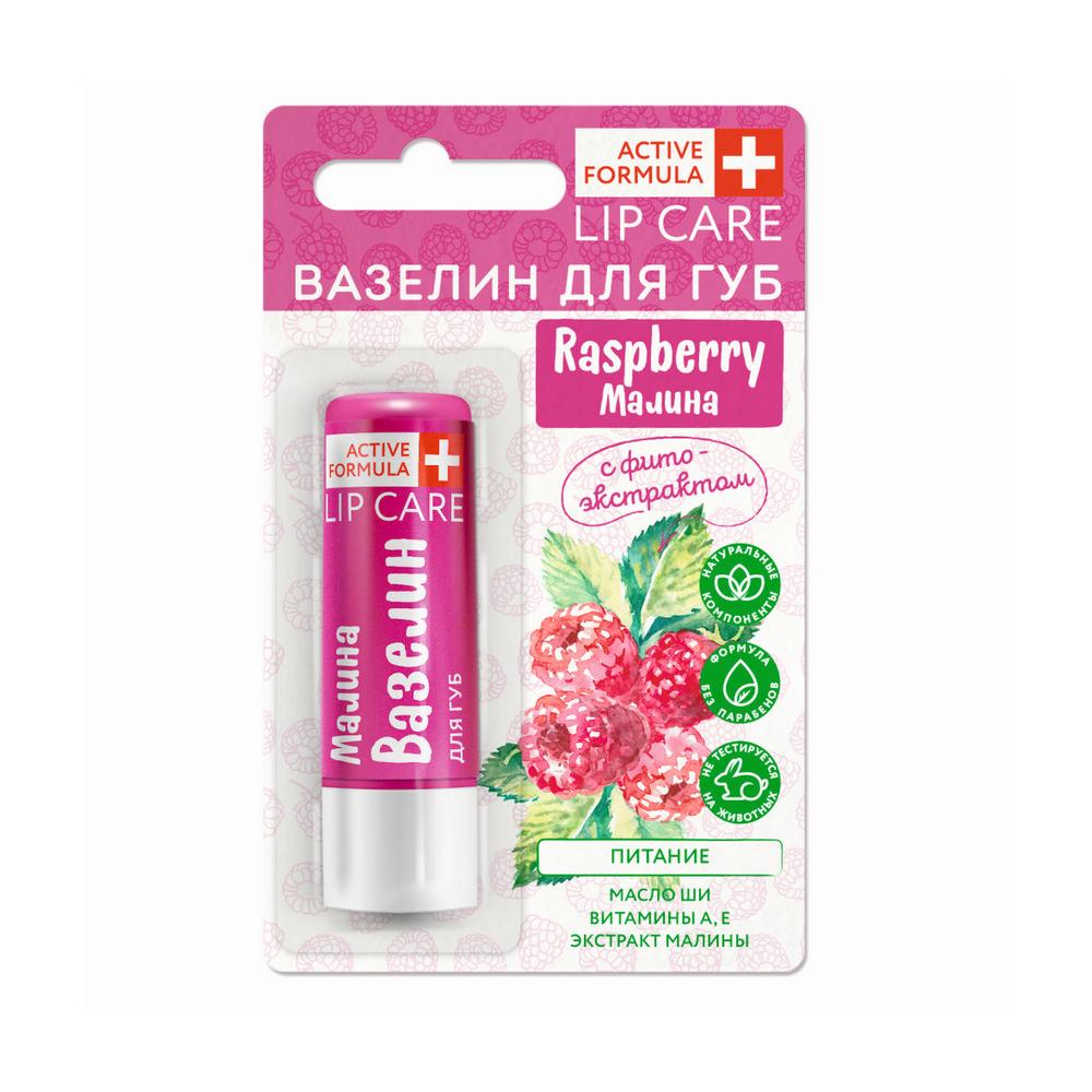 Вазелин для губ Galant Cosmetic Active Formula " питание " Raspberry с фитоэкстрактом 4,2г