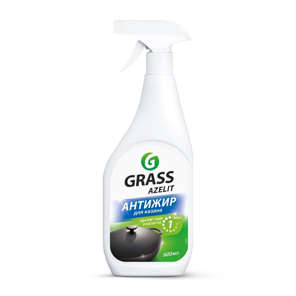 Чистящее средство для плит и микроволновых печей Grass Azelit Антижир для казана 600мл