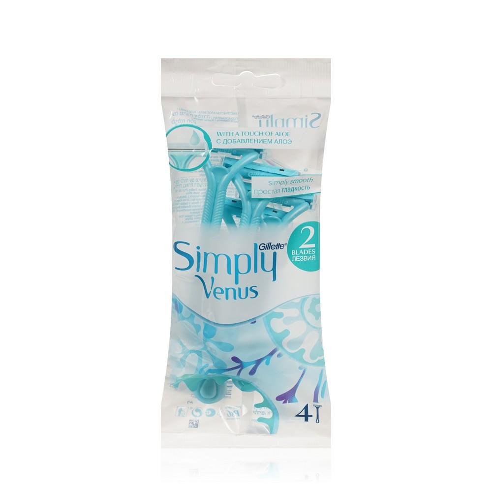 Одноразовые станки Venus Satin Care Simply для бритья 4шт