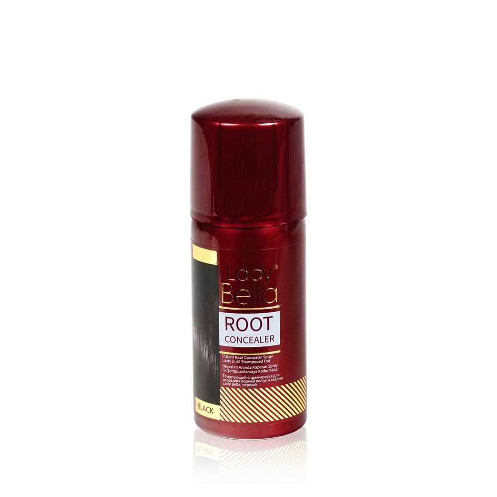 Lady Bella | Тонирующий спрей - краска Lady Bella Root Concealer для отросших корней волос и седины , Black 100мл