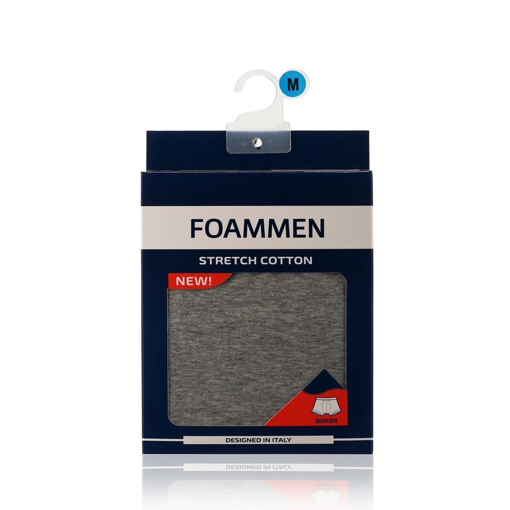 Foammen | Мужские трусы - боксеры Foammen Fo5085-2 , серые , M