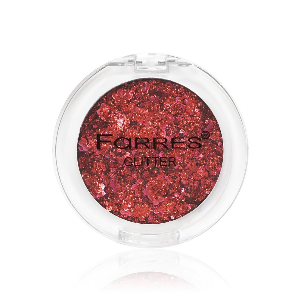 Тени для век Farres Glitter Красный 3г