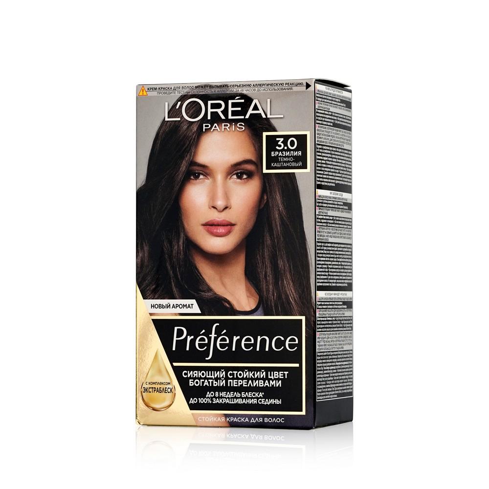 Краска L'Oreal Paris Preference стойкая для волос 3 Бразилия