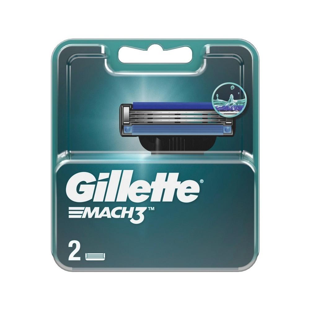 Кассеты для станка Gillette Mach 3 сменные 2шт