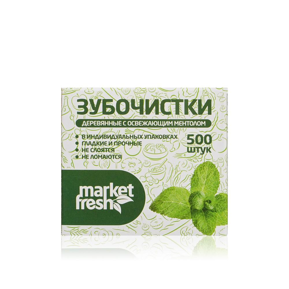 Market Fresh | Зубочистки Market Fresh с ароматом мяты в коробке 500шт