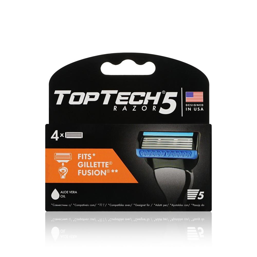 TopTech | Сменные кассеты TopTech Razor 5 5 лезвий 4шт