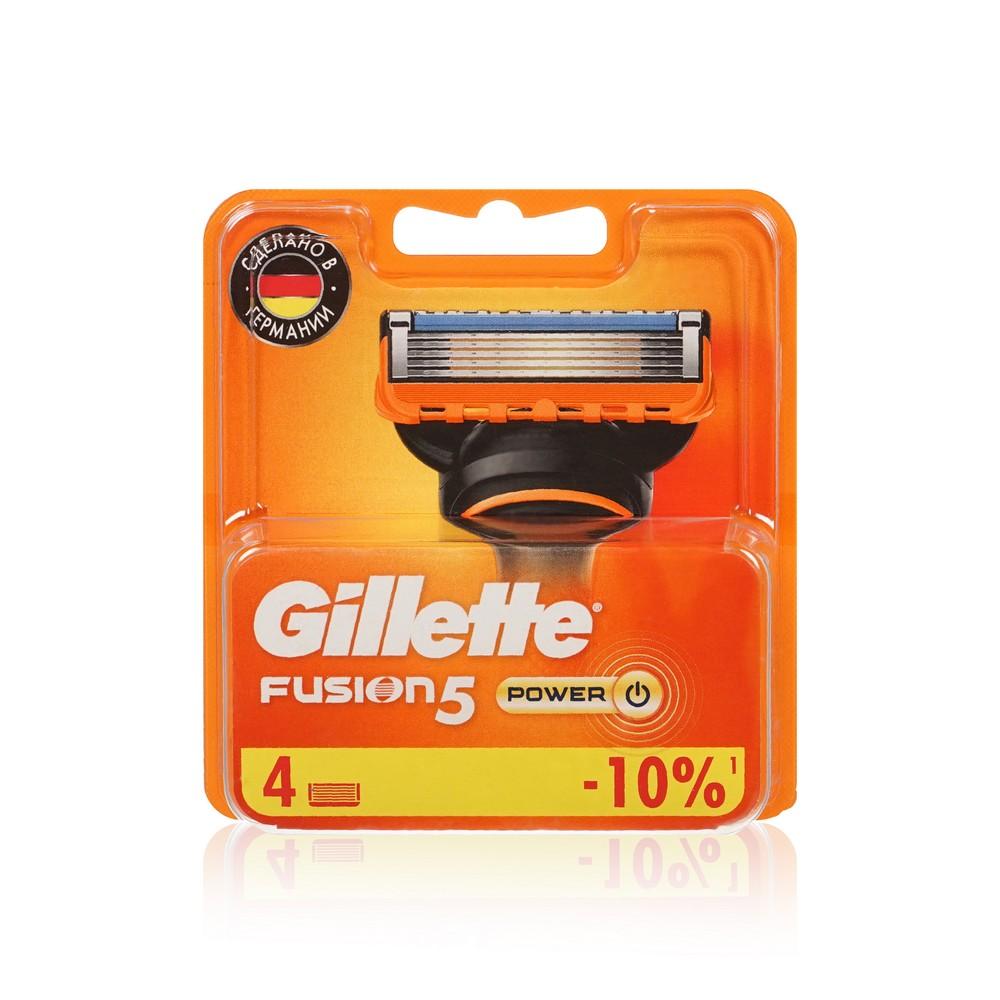 Кассеты для станка Gillette Fusion Power сменные 4шт