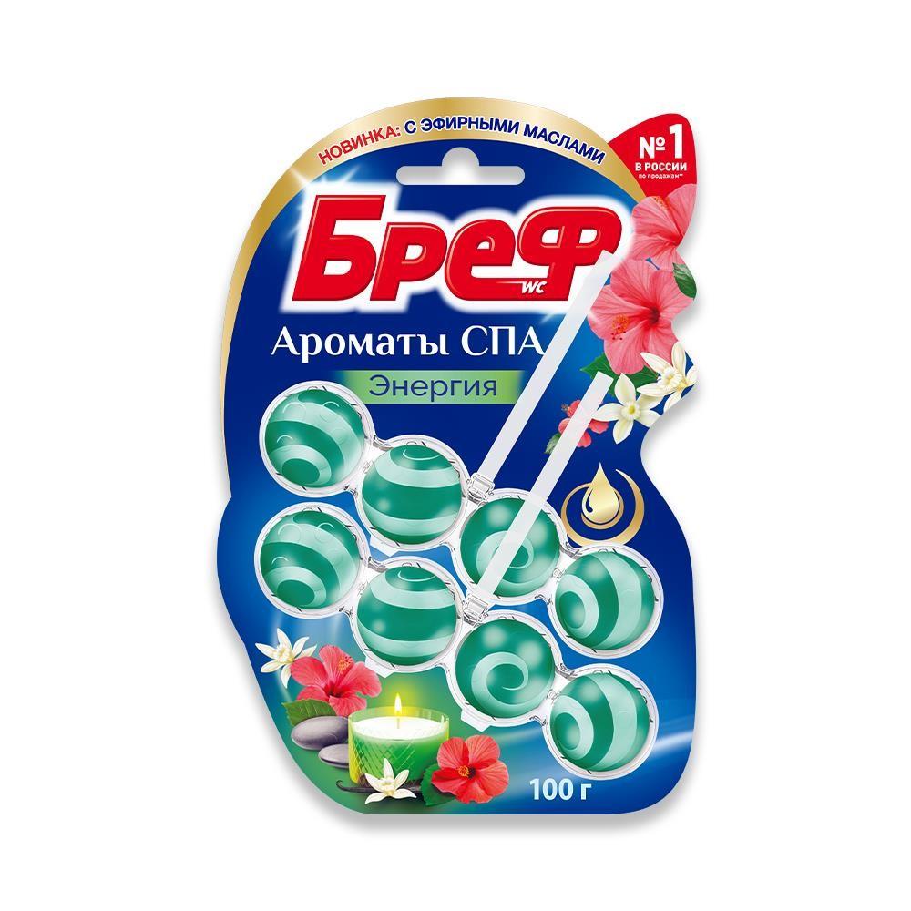 Туалетный блок для унитаза Бреф Ароматы СПА " энергия " 2*50г
