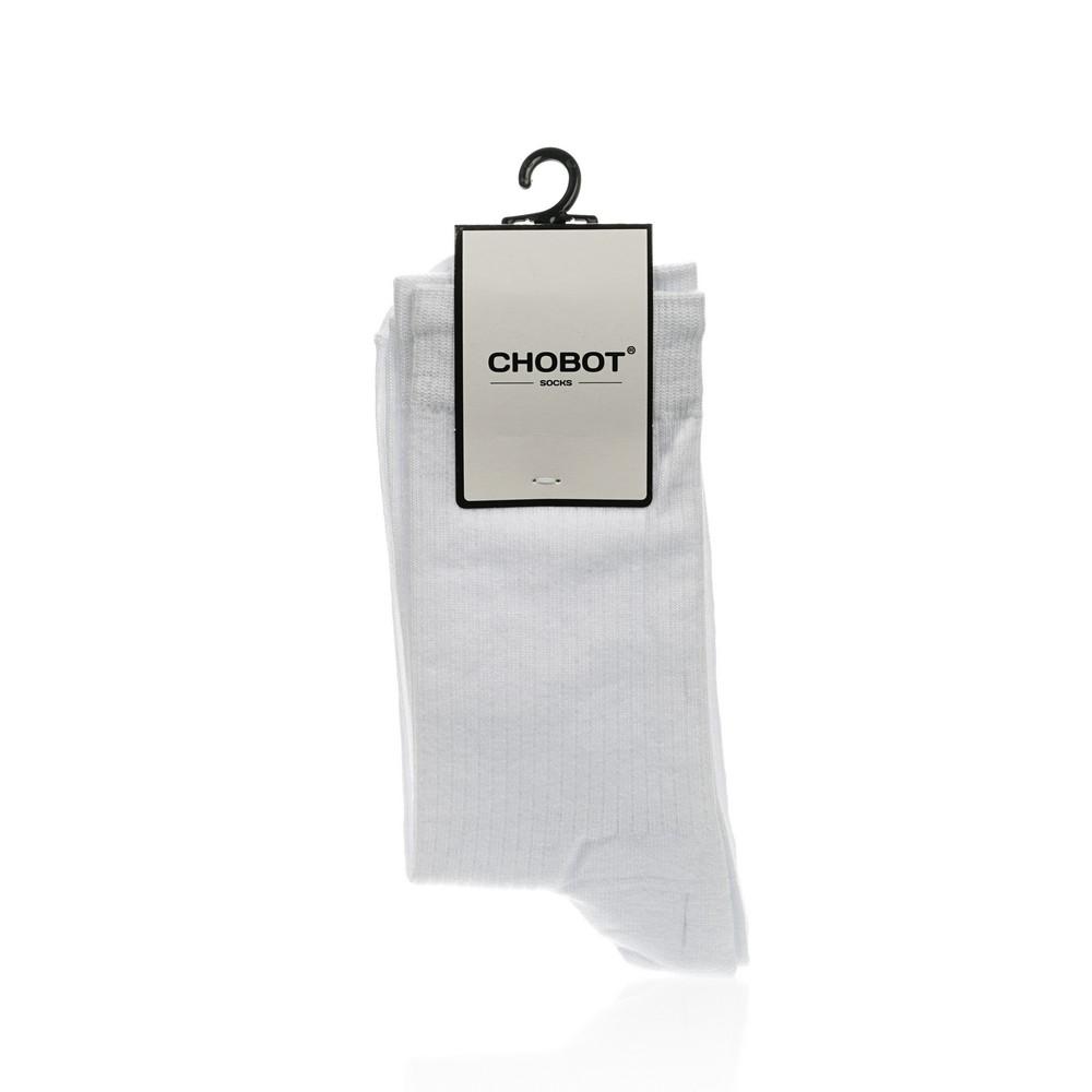 Chobot | Мужские однотонные носки Chobot 4221-003 , Белый , р.25-27