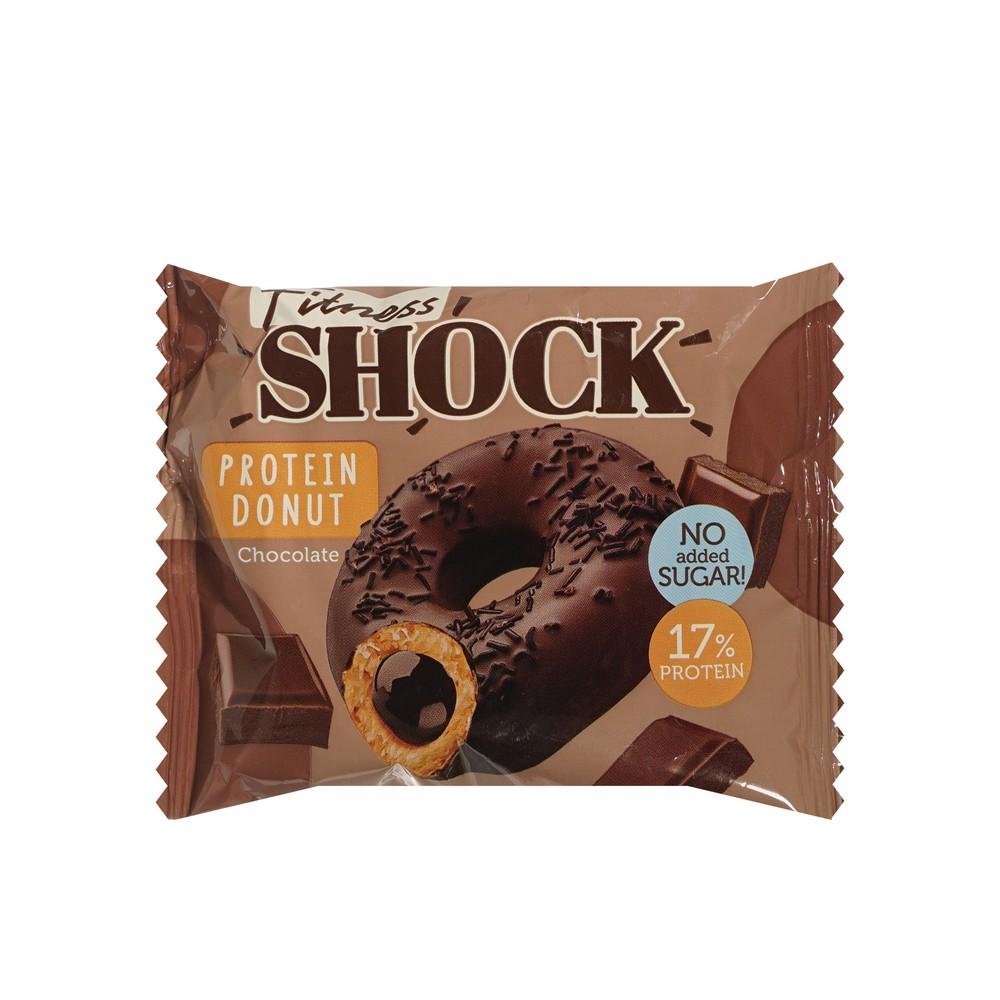 Изделие кондитерское глазированное Донат с шоколадной начинкой Fitness SHOK Protein Donut 70г