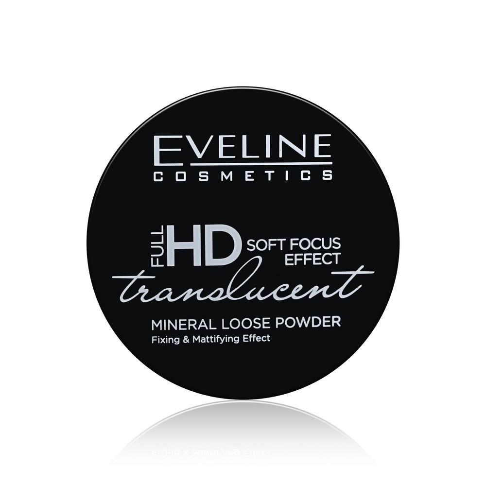 Eveline | Рассыпчатая пудра для лица Eveline Full HD Soft Focus Effect TRANSPARENT прозрачная 6г