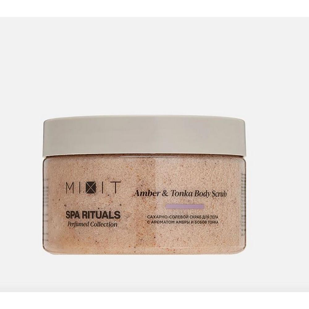 Сахарно - солевой скраб для тела Mixit Spa Rituals Amber & Tonka 300г