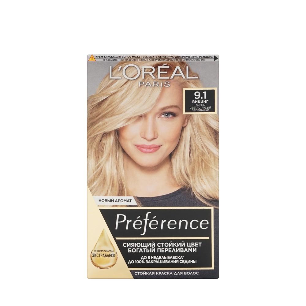 Краска L'Oreal Paris Preference стойкая для волос 9.1 Викинг