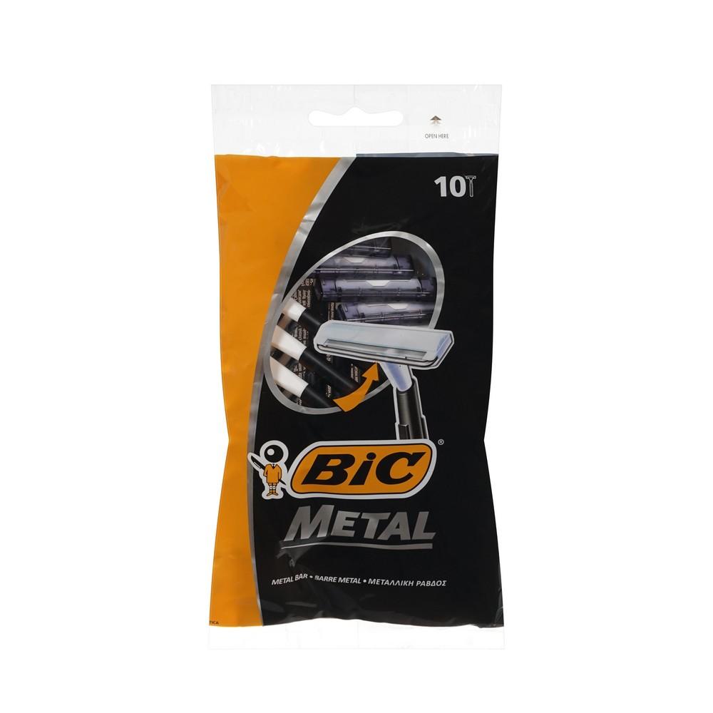 Мужские одноразовые станки для бритья Bic Metal 10шт