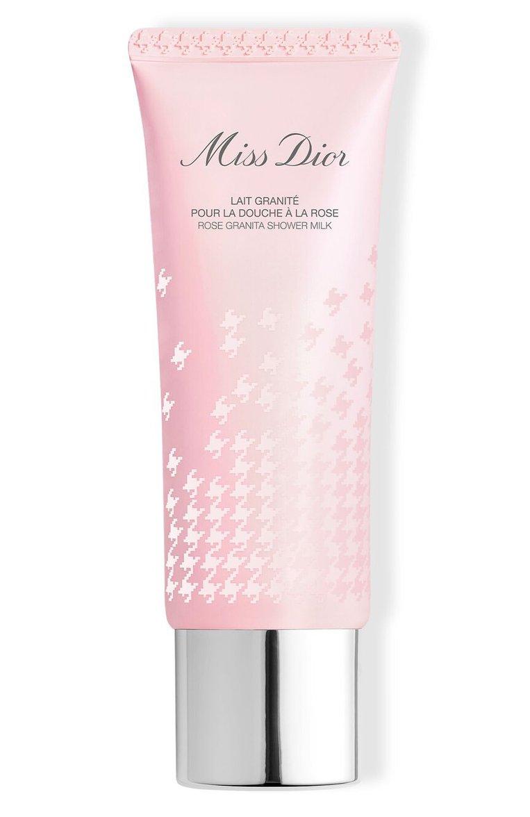 Молочко для тела с отшелушивающим эффектом Miss Dior Rose Granita Shower Milk (75ml)