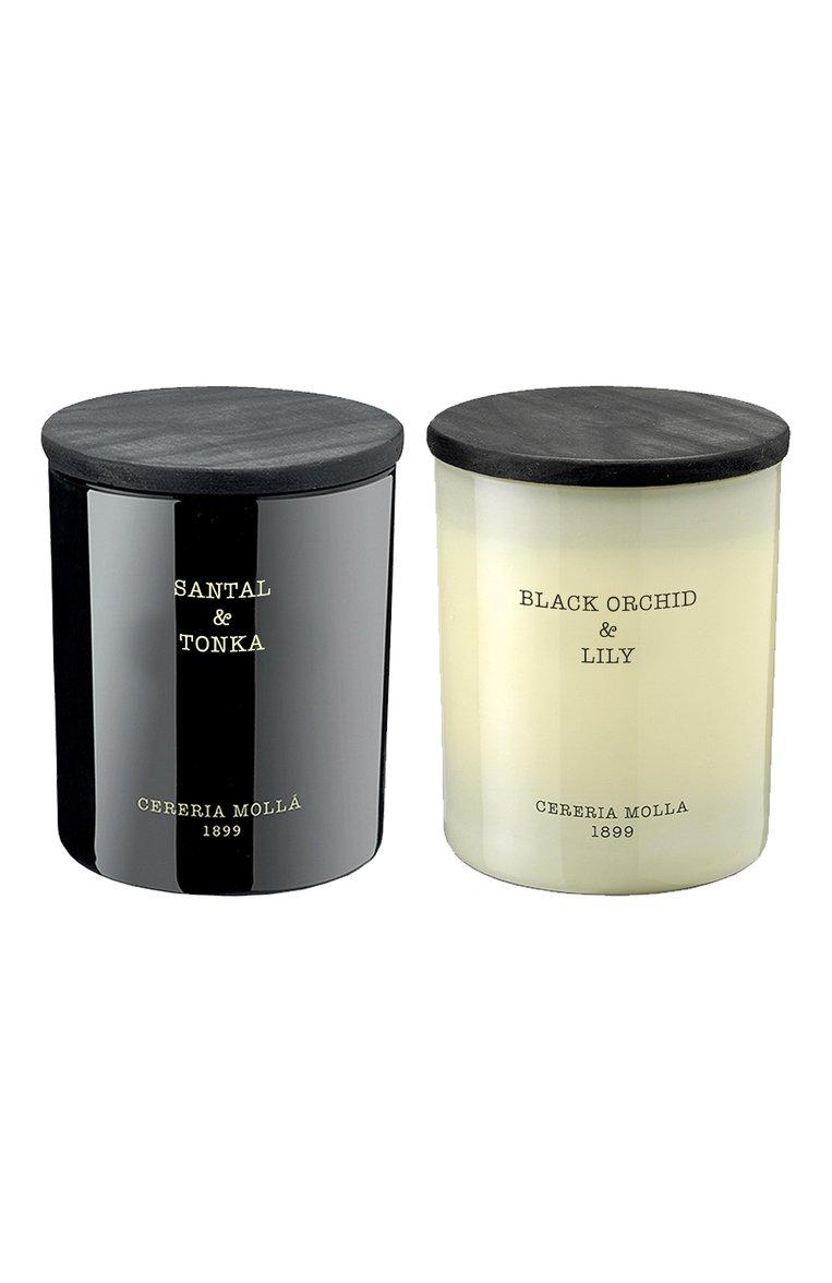 Подарочный сет свечей IV Black Orchid & Lily / Santal & Tonka (2x230g)