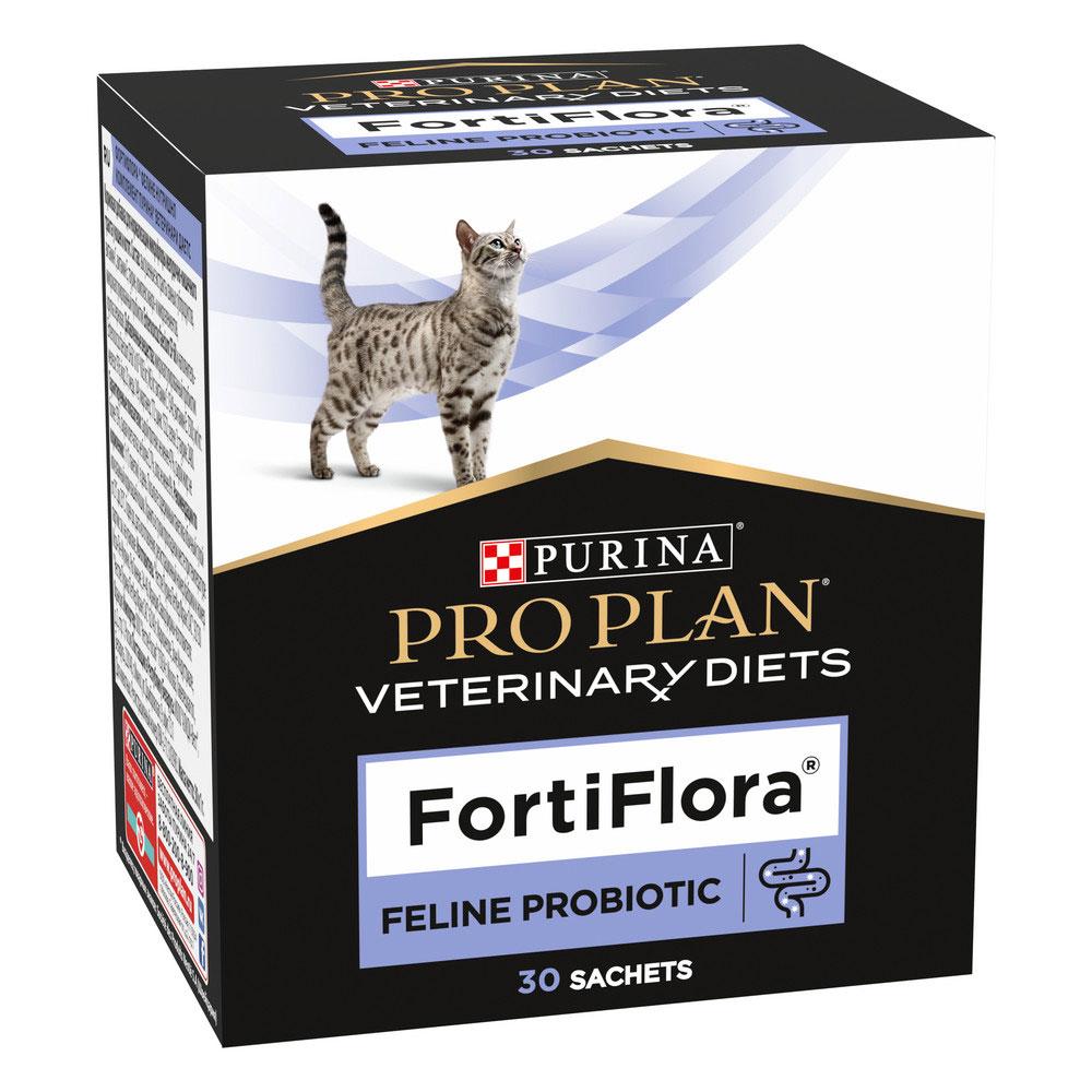 Purina Veterinary Diets FortiFlora Кормовая добавка для поддержания баланса микрофлоры у взрослых кошек и котят, 30х1 гр.