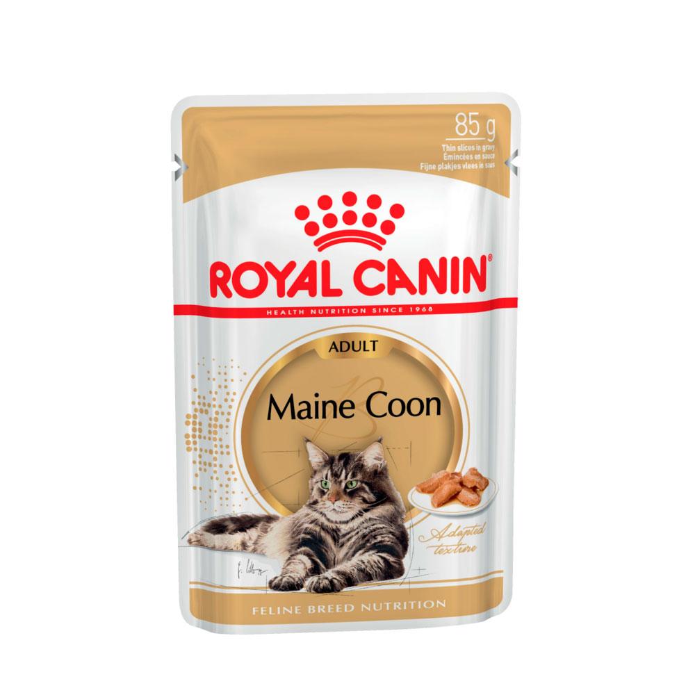 Royal Canin Maine Coon Adult Влажный корм (пауч) для кошек породы мейн-кун старше 15 месяцев, 85 гр.