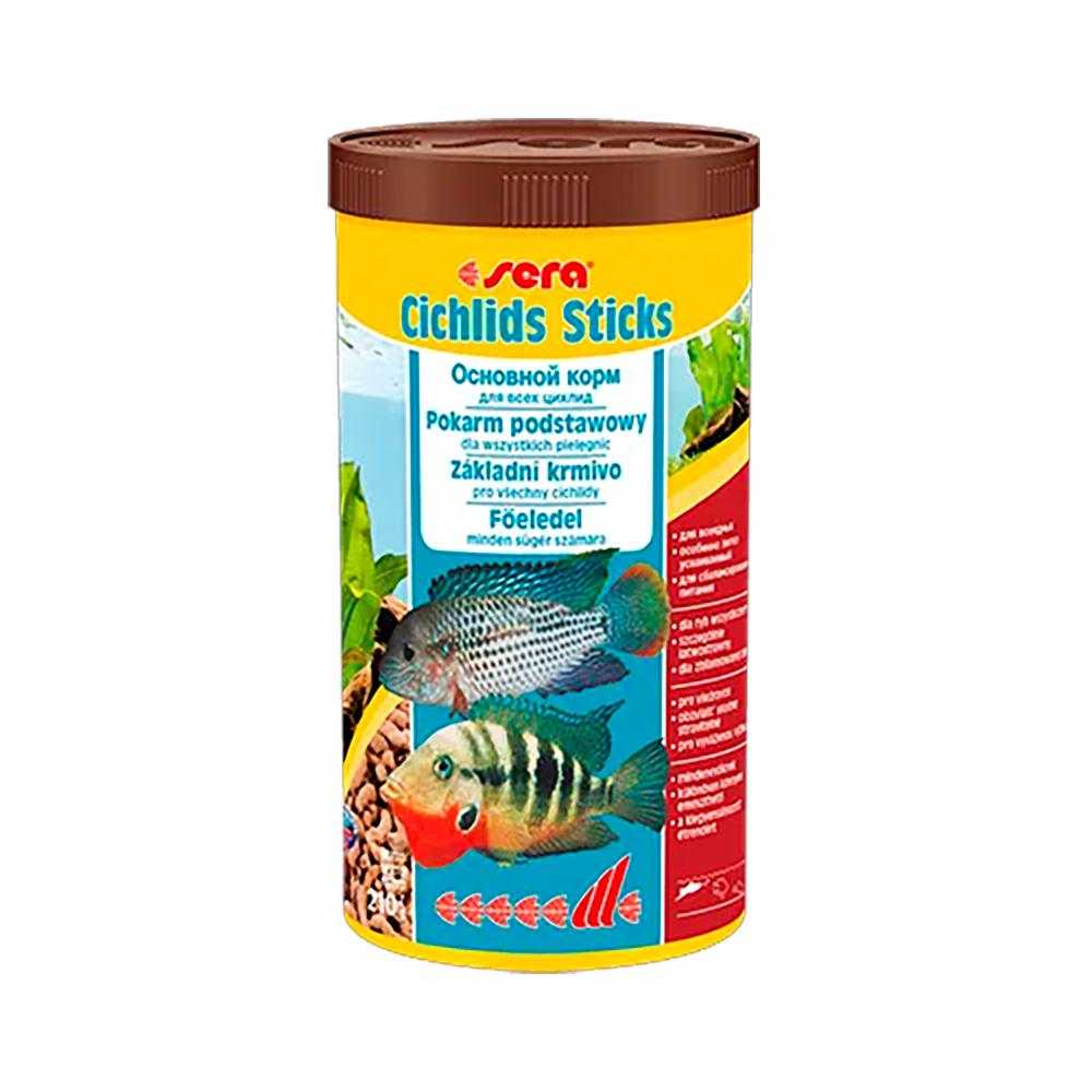 Sera Sera cichlid sticks корм для цихлид, палочки, бн. 1000 мл