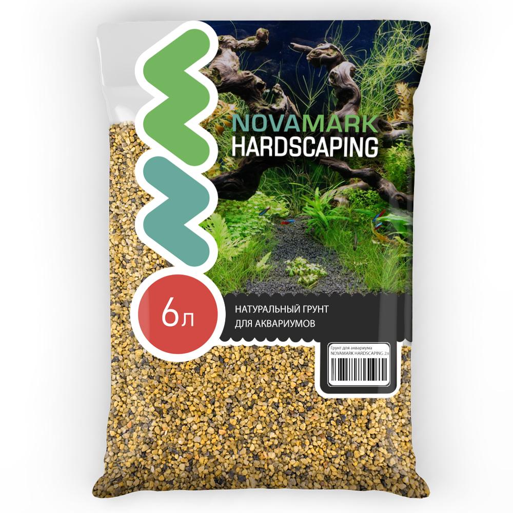 NovaMark Грунт для аквариума Янтарный песок 2,0-5,0 мм (River Amber), 6л