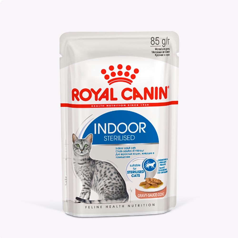 Royal Canin Indoor Sterilised Влажный корм (пауч) для стерилизованных кошек, живущих в помещении, 85 гр.