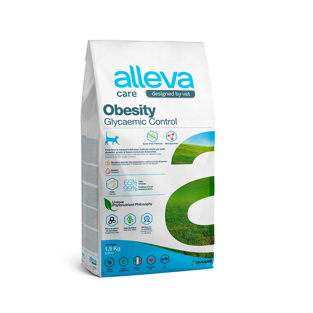 ALLEVA Cat Adult Obesity Glycemic Control Сухой диетический корм для кошек, 1,5 кг