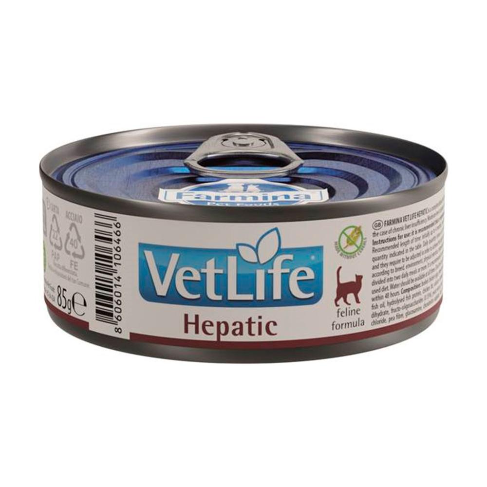 Farmina Vet Life Hepatic Диетический корм для кошек при заболевание печени, 85г