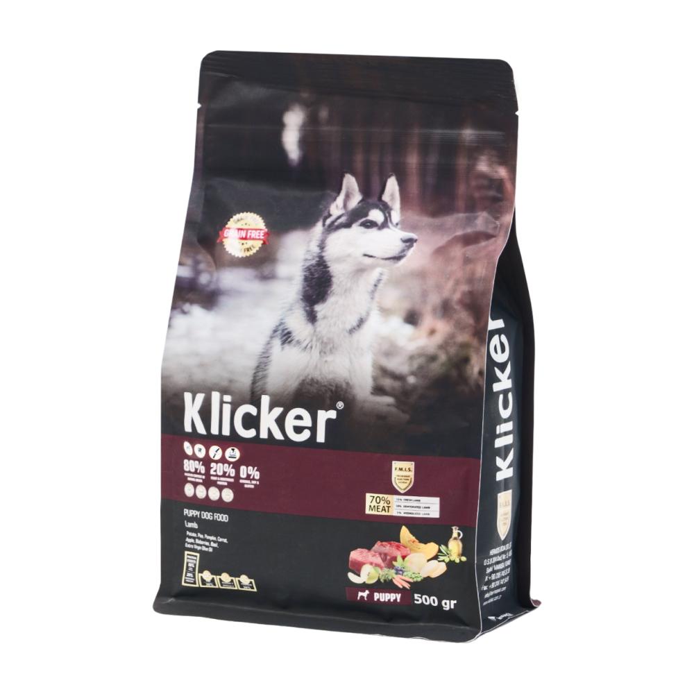 KLICKER Puppy Dog Food Сухой корм для щенков всех пород, с ягненком, 0,5 кг