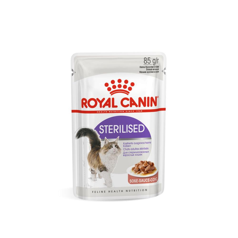 Royal Canin Sterilised Влажный корм (пауч) для стерилизованных кошек, в соусе, 85 гр.