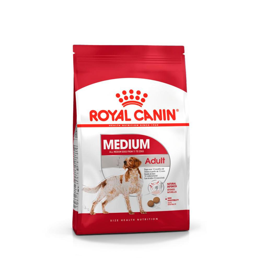 Royal Canin Medium Adult Сухой корм для собак средних размеров в возрасте от 12 месяцев до 7 лет, 15 кг