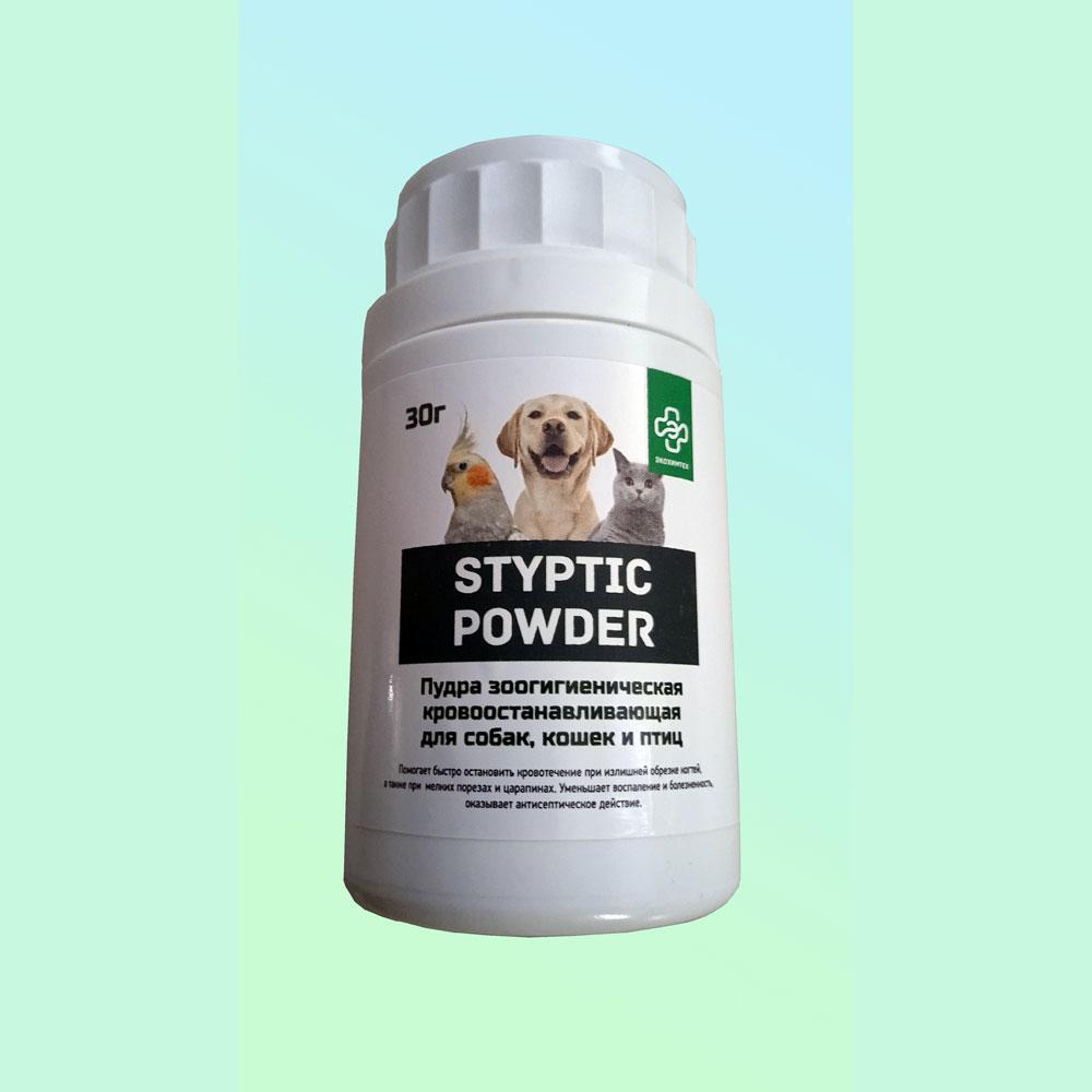 STYPTIC POWDER Styptic powder Пудра кровоостанавливающая для собак, кошек и птиц, 30 гр.