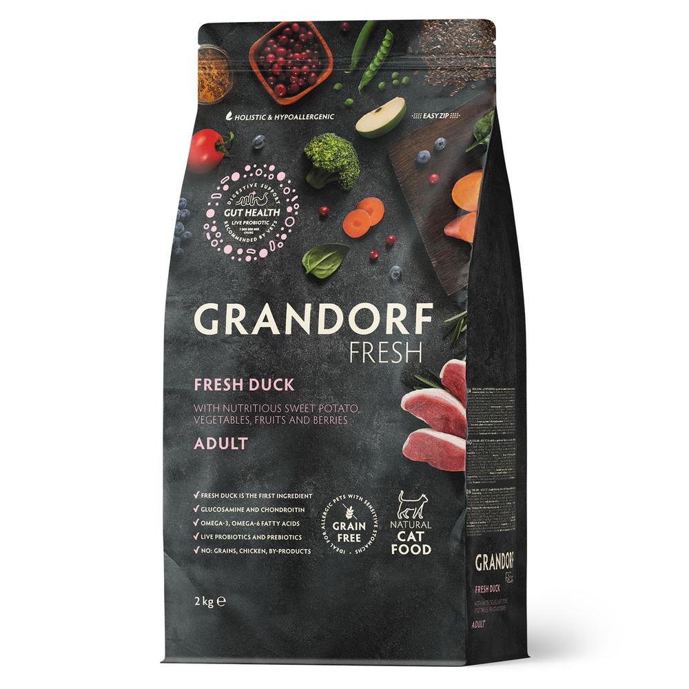 Grandorf Fresh Сухой корм для кошек, с уткой и бататом, 2 кг